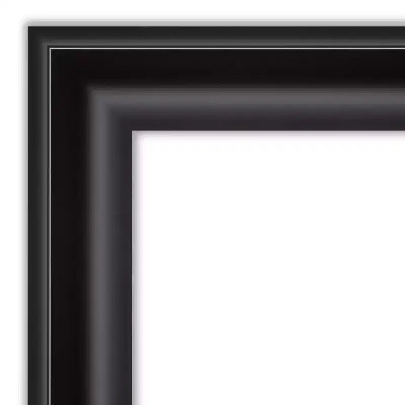 Framed Square Wall Mirror - Grand Black