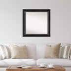 Framed Square Wall Mirror - Grand Black
