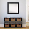Framed Square Wall Mirror - Grand Black