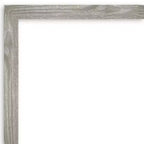 41" x 30" Non-Beveled Dove Greywash Square Wall Mirror