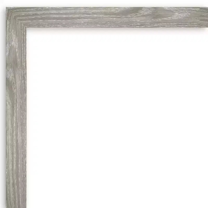 41" x 30" Non-Beveled Dove Greywash Square Wall Mirror