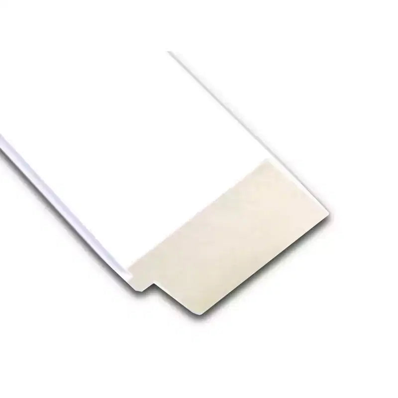 43" x 32" Non-Beveled White Wood Frame Wall Mirror - Rectangular Design with Mounting Hardware