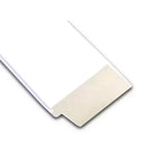 43" x 32" Non-Beveled White Wood Frame Wall Mirror - Rectangular Design with Mounting Hardware