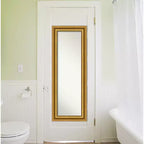 Full Length Wall & Door Mirror - Gold Ornate Frame, 20" x 54"