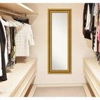 Full Length Wall & Door Mirror - Gold Ornate Frame, 20" x 54"