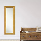 Full Length Wall & Door Mirror - Gold Ornate Frame, 20" x 54"