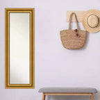 Full Length Wall & Door Mirror - Gold Ornate Frame, 20" x 54"