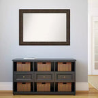 42" x 30" Ridge Bronze Framed Bathroom Wall Mirror