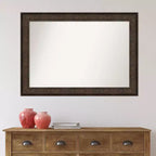 42" x 30" Ridge Bronze Framed Bathroom Wall Mirror