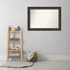 42" x 30" Ridge Bronze Framed Bathroom Wall Mirror