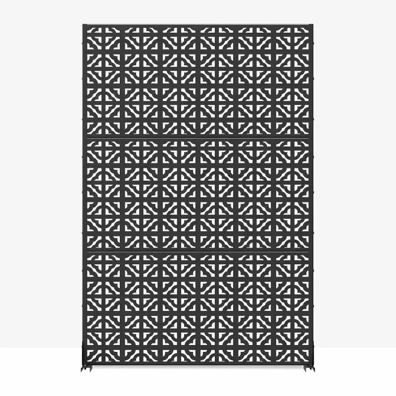 72 inch Galvanized Steel Room Divider Privacy Screen