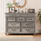 9-Drawer Dresser with Metal Frame