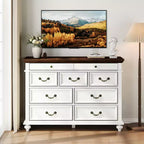 9-Drawer Dresser with Metal Frame