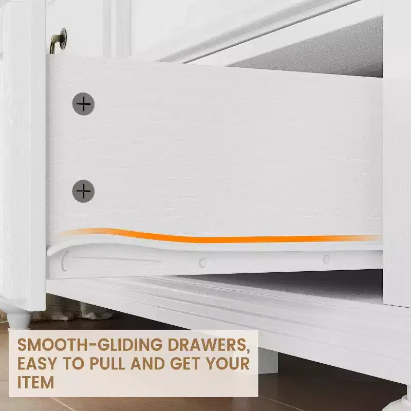 9-Drawer Dresser with Metal Frame