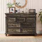 9-Drawer Dresser with Metal Frame