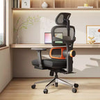 Ergonomic Office Chair with Footrest and 4D Armrests