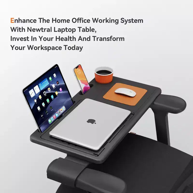 Ergonomic Office Chair with Footrest and 4D Armrests