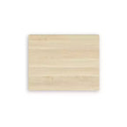 Modern Minimalist 2 Drawer Nightstand, Natural Brown Wood Finish with Hardware-Free Design