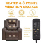 Electric Power Lift Recliner with Heat and Massage for Elderly