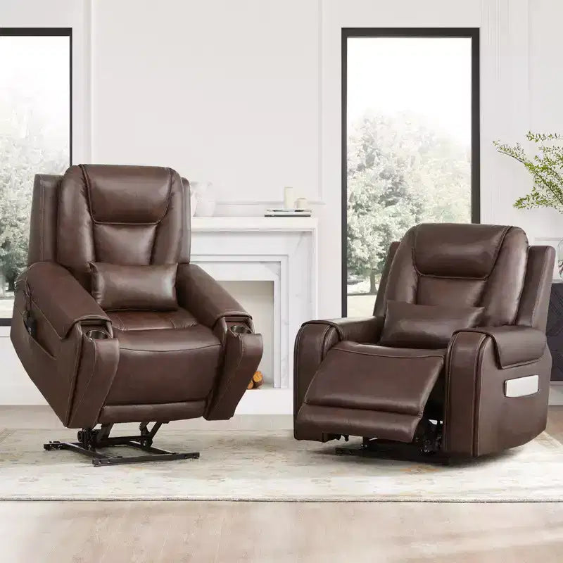 Electric Power Lift Recliner with Heat and Massage for Elderly