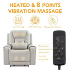 Electric Power Lift Recliner with Heat and Massage for Elderly