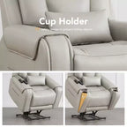 Electric Power Lift Recliner with Heat and Massage for Elderly