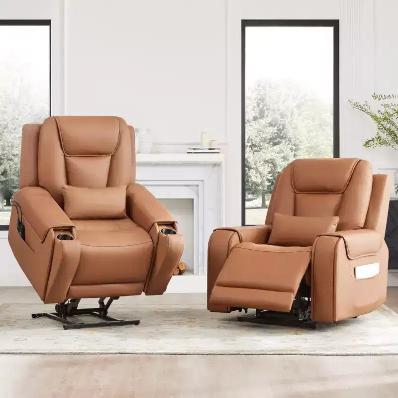 Electric Power Lift Recliner with Heat and Massage for Elderly