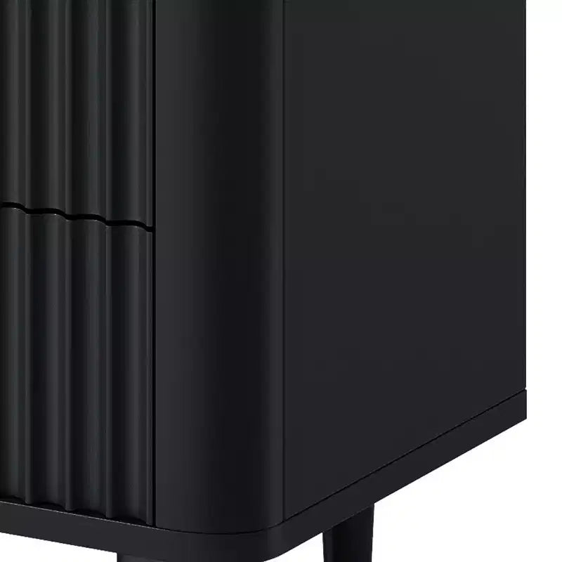 6-Drawer Wood Dresser with Fluted Panel Design