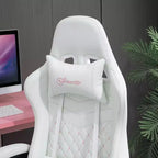 High-Back Gaming Chair with Headrest, Computer Chair with Lumbar Support and Footrest, Office Chair for Study, Reading Room