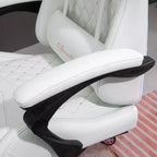 High-Back Gaming Chair with Headrest, Computer Chair with Lumbar Support and Footrest, Office Chair for Study, Reading Room