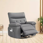 Electric Lift Recliner Chair with Swivel, Massage, Heat and Rocking Function