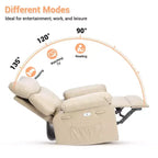 Electric Lift Recliner Chair with Swivel, Massage, Heat and Rocking Function