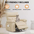 Electric Lift Recliner Chair with Swivel, Massage, Heat and Rocking Function