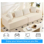 104-Inch Curved Sectional Sofa, Chenille Upholstery, No Assembly Required