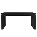64 Inch Console Table with Decorative Beaded Trim – Thick Tabletop Entry Table for Living Room and Entryway