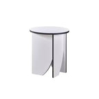 Modern Round End Table — Contemporary Accent for Living Room or Bedroom