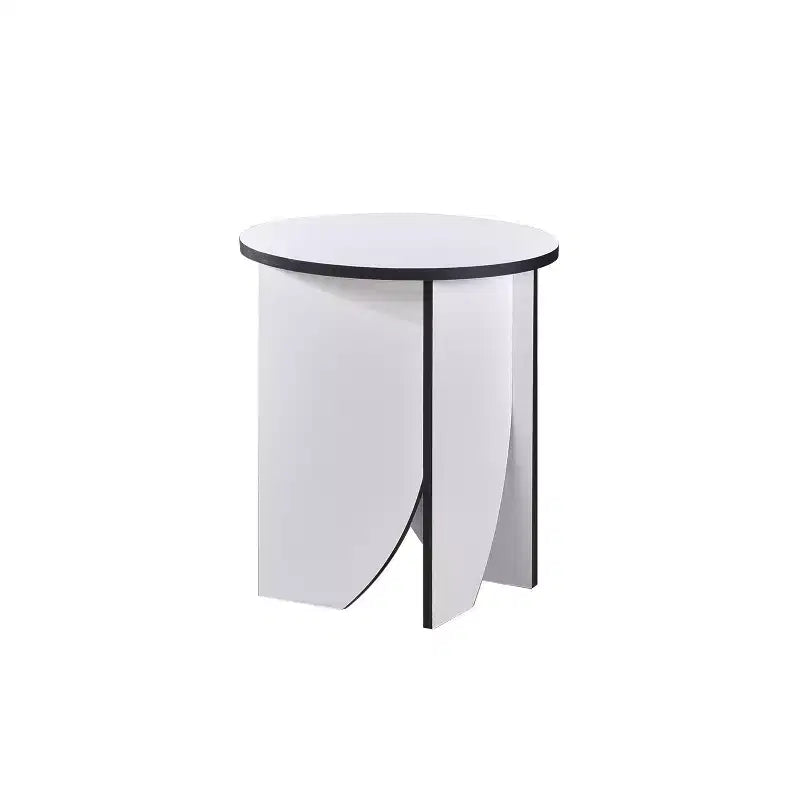 Modern Round End Table — Contemporary Accent for Living Room or Bedroom