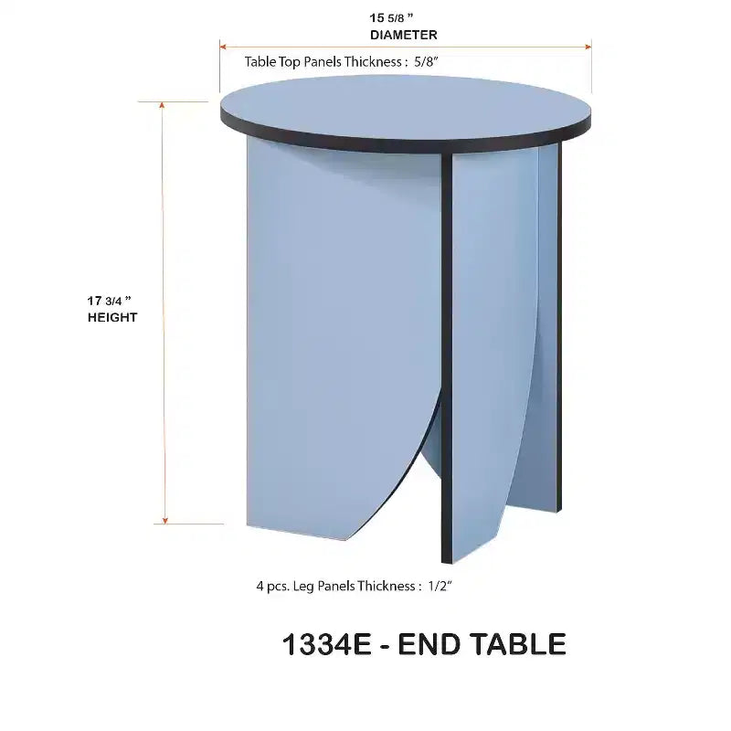 Modern Round End Table — Contemporary Accent for Living Room or Bedroom