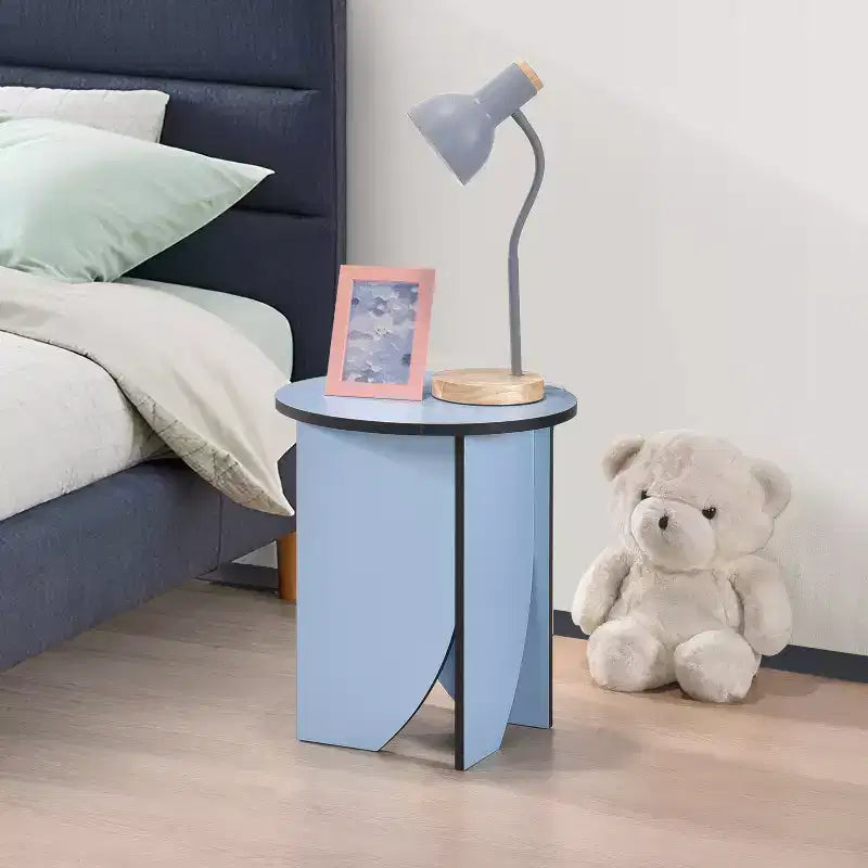 Modern Round End Table — Contemporary Accent for Living Room or Bedroom