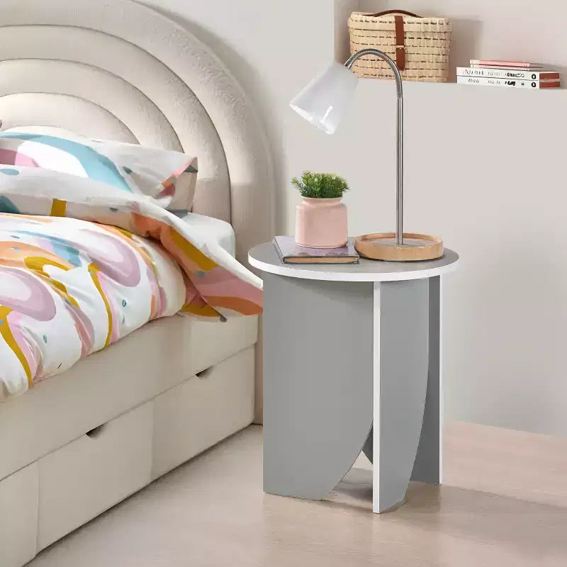 Modern Round End Table — Contemporary Accent for Living Room or Bedroom