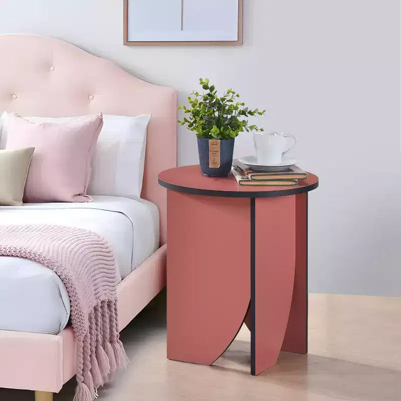 Modern Round End Table — Contemporary Accent for Living Room or Bedroom
