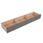 Twin over Twin Stairway Bunk Bed with Storage Drawers and Guard Rail