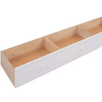 Twin over Twin Stairway Bunk Bed with Storage Drawers and Guard Rail
