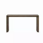 Modern Entryway Console Table with Paulownia Veneer and Thick Tabletop, Accent Table for Foyer and Living Room