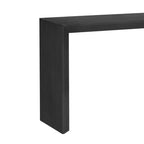 Modern Entryway Console Table with Paulownia Veneer and Thick Tabletop, Accent Table for Foyer and Living Room