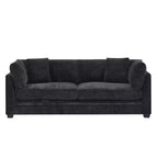 Modern 83.5" 3-Seater Chenille Upholstered Sofa with Flared Arms