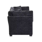 Modern 83.5" 3-Seater Chenille Upholstered Sofa with Flared Arms
