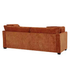Modern 83.5" 3-Seater Chenille Upholstered Sofa with Flared Arms