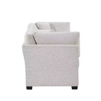 Modern 83.5" 3-Seater Chenille Upholstered Sofa with Flared Arms