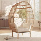 Wicker Egg Chair with Cushion